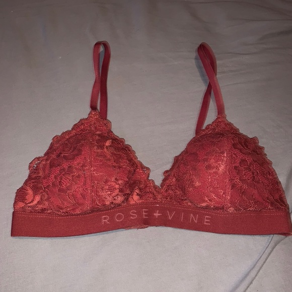 rose & vine Other - Rose & vine Red Lace lightly-padded Bralette